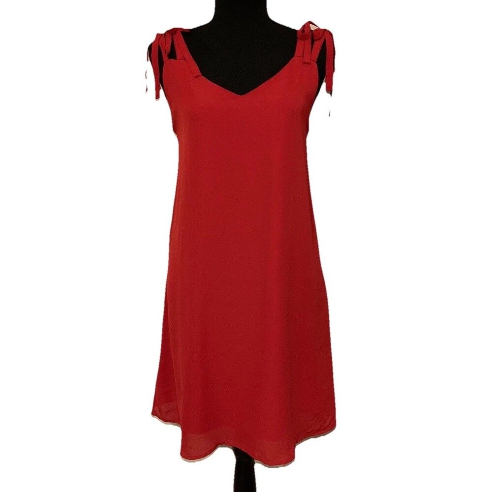Dex Womens Dress Size Small Red Lined Holiday NWT